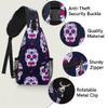 bisibuy Pink Sugar Skull Sling Bag for Women Men Crossbody Sling Backpack Shoulder Bag Chest Bag Daypack for Travel Hiking Outdoor view 3