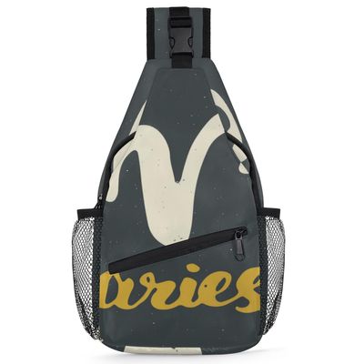 bisibuy Aries Sling Bag for Women Men Crossbody Sling Backpack Shoulder Bag Chest Bag Daypack for Travel Hiking Outdoor