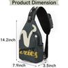 bisibuy Aries Sling Bag for Women Men Crossbody Sling Backpack Shoulder Bag Chest Bag Daypack for Travel Hiking Outdoor view 2
