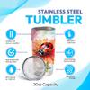 Hyturtle Personalized Gifts LadyBug Lover - Just A Girl Who Loves Ladybugs Custom Stainless Steel Tumbler 20 oz With Lid - Idea Cute Animals Lover Gifts For Women, Girl On Birthday, Christmas view 4