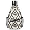 bisibuy Bulldog Seamless Pattern Sling Bag for Women Men Crossbody Sling Backpack Shoulder Bag Chest Bag Daypack for Travel Hiking Outdoor view 1