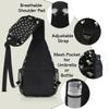 bisibuy Skeleton Black Sling Bag for Women Men Crossbody Sling Backpack Shoulder Bag Chest Bag Daypack for Travel Hiking Outdoor view 4
