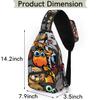 bisibuy Cartoon Dog Animal Sling Bag for Women Men Crossbody Sling Backpack Shoulder Bag Chest Bag Daypack for Travel Hiking Outdoor view 2