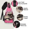 bisibuy Cute Bulldog Pink Sling Bag for Women Men Crossbody Sling Backpack Shoulder Bag Chest Bag Daypack for Travel Hiking Outdoor view 3