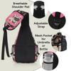 bisibuy Cute Bulldog Pink Sling Bag for Women Men Crossbody Sling Backpack Shoulder Bag Chest Bag Daypack for Travel Hiking Outdoor view 4