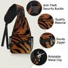 bisibuy Animal Tiger Skin Print Sling Bag for Women Men Crossbody Sling Backpack Shoulder Bag Chest Bag Daypack for Travel Hiking Outdoor view 3