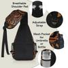bisibuy Animal Tiger Skin Print Sling Bag for Women Men Crossbody Sling Backpack Shoulder Bag Chest Bag Daypack for Travel Hiking Outdoor view 4