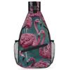 bisibuy Colorful Flamingos Sling Bag for Women Men Crossbody Sling Backpack Shoulder Bag Chest Bag Daypack for Travel Hiking Outdoor view 1