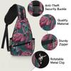 bisibuy Colorful Flamingos Sling Bag for Women Men Crossbody Sling Backpack Shoulder Bag Chest Bag Daypack for Travel Hiking Outdoor view 3