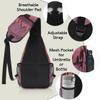 bisibuy Flamingo Sunset Bird Sling Bag for Women Men Crossbody Sling Backpack Shoulder Bag Chest Bag Daypack for Travel Hiking Outdoor view 4