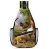 bisibuy Roosters Hens Chicks Sling Bag for Women Men Crossbody Sling Backpack Shoulder Bag Chest Bag Daypack for Travel Hiking Outdoor view 1