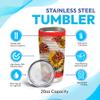 Hyturtle Personalized Gifts LadyBug Lover - Ladybugs Printed Sunflower Customized Name Stainless Steel Tumbler 20 oz With Lid - Idea Cute Animals Lover Gifts For Women, Girl On Birthday, Christmas view 4