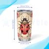 Hyturtle Personalized Gifts LadyBug Lover - Ladybugs Printed Customized Name Stainless Steel Tumbler 20 oz With Lid - Idea Cute Animals Lover Gifts For Women, Girl On Birthday, Christmas view 3