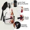 bisibuy Plant Pumpkin Sling Bag for Women Men Crossbody Sling Backpack Shoulder Bag Chest Bag Daypack for Travel Hiking Outdoor view 3