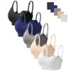 HBselect Women Maternity Bras 5 Pack Nursing Bras for Breastfeeding Seamless Pregnancy Sleep Bralette with Extra Extenders view 1