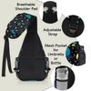 bisibuy Earth And Spacecraft Sling Bag for Women Men Crossbody Sling Backpack Shoulder Bag Chest Bag Daypack for Travel Hiking Outdoor view 4