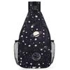 bisibuy Planets Comets Stars Sling Bag for Women Men Crossbody Sling Backpack Shoulder Bag Chest Bag Daypack for Travel Hiking Outdoor