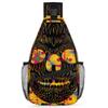 bisibuy Colorful Skull Flowers Sling Bag for Women Men Crossbody Sling Backpack Shoulder Bag Chest Bag Daypack for Travel Hiking Outdoor view 1