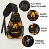 bisibuy Colorful Skull Flowers Sling Bag for Women Men Crossbody Sling Backpack Shoulder Bag Chest Bag Daypack for Travel Hiking Outdoor view 3