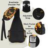 bisibuy Colorful Skull Flowers Sling Bag for Women Men Crossbody Sling Backpack Shoulder Bag Chest Bag Daypack for Travel Hiking Outdoor view 4