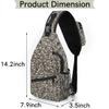 bisibuy Skull Horror Sling Bag for Women Men Crossbody Sling Backpack Shoulder Bag Chest Bag Daypack for Travel Hiking Outdoor view 2