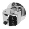 Stainless Steel Tally Counter Handheld Metal Counting Clicker 4-Digit Manual Inventory Tracking Tool for Workshop with Buttons Base Knob view 1