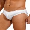 dPois Mens Swimming Briefs Waterproof Swim Underwear Boardshorts Trunks Briefs Shorts Pants Ivory XX-Large view 3