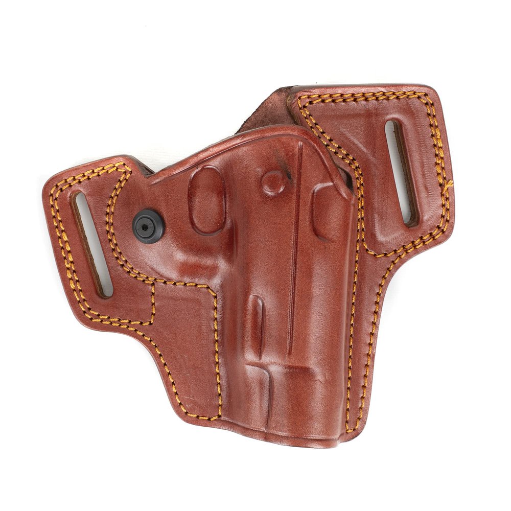 Doruk Holster for Beretta BU9 Nano Owb Combat Master Leather Gun Belt Holsters (Brown Right Hand)
