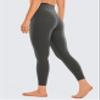 CRZ YOGA Brushed Naked Feeling Workout Leggings 25" - High Waisted Gym Compression Tummy Control Womens Yoga Pants Ink Gray Small view 2