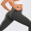 CRZ YOGA Brushed Naked Feeling Workout Leggings 25" - High Waisted Gym Compression Tummy Control Womens Yoga Pants Ink Gray Small view 3