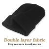 ZOORON 1&2 Packs Beanie for Men Women Men's Beanie Hat Acrylic Knit Cuff Beanie Cap Slouchy Knit Skull Cap Warm Winter hat Pink view 2