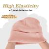 ZOORON 1&2 Packs Beanie for Men Women Men's Beanie Hat Acrylic Knit Cuff Beanie Cap Slouchy Knit Skull Cap Warm Winter hat Pink view 3