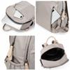 Mn&Sue Women Nylon Backpack Purse Waterproof Ladies Casual Rucksack Fashion Shoulder Bags for Travel College Daypack (Grey) view 4