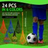 Libima 24-Piece Solo Soccer Kick Trainer - Bungee Juggling Net for Kids, Fits Ball Size 3, 4, 5 view 2