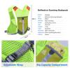 AONIJIE Ultralight Running Vest with Reflective Strip Breathable Hydration Backpack for Hiking Camping Marathon Cycling Race (Blue with 2*250ml Water Bottle) view 4