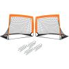 Soccer Goal Set of 2, Portable Folding Soccer Goal 4ft X 3ft, for Backyard, Indoor and Outdoor Pop Up Soccer Goals, Pop Up Goals Soccer, Small Soccer Net view 1