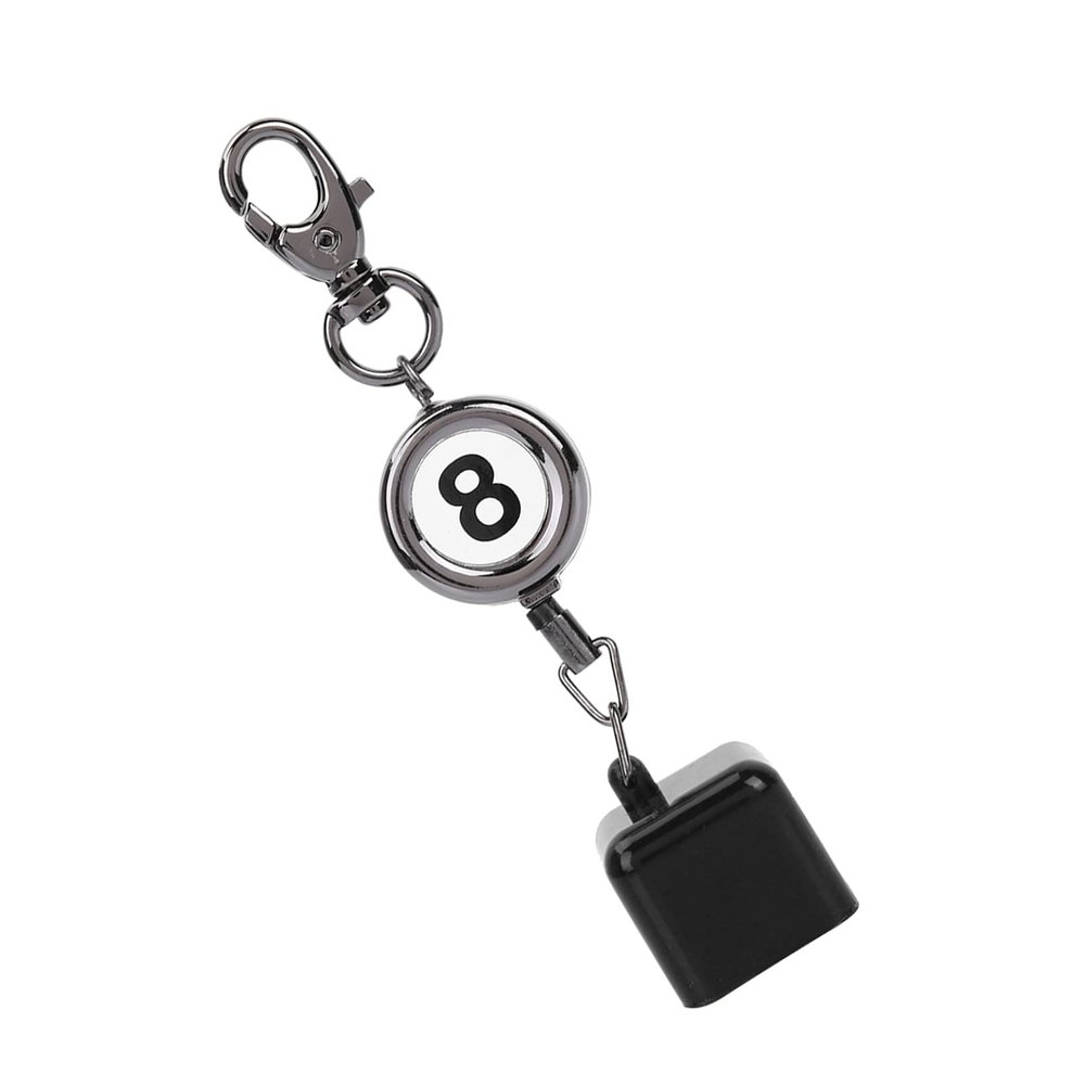 Ymiko Billiard Chalk Holder Portable Billiards Billiards Supplies for Pool Sticks Keychain Dark Blue cue Great White Pocket Chalker Women Retractable Key Chain red Gloves Left