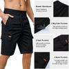 Dokotoo Men Mens Cargo Shorts Casual Linen Elastic 7 inch Drawstring Jogger Beach Hiking Jean Shorts with Pockets Knee Length Summer Shorts for Men Black 32 view 3