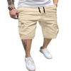 Dokotoo Men Mens Casual Cargo Shorts Big Tall Knee Length Linen Shorts Authentics Jean Outdoor Hiking Multi Pockets Stretch Beach Hiking Shorts Apricot 40 view 1