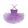 YOOJOO Kids Girls Sequins Camisole Ballet Dance Dress Tutu Skirted Leotard Ballerina Dancewear Costumes for Toddlers Purple 5-6 Years view 2