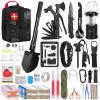 ABPIR Survival First Aid Kit, 170 PCS Survival Kits,Trauma Kit with Essential Survival Gear Emergency Medical Supplies for Hiking Camping Backpacking Outdoor Adventure, Gifts for Christmas Him Dad Men view 1
