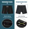 APTRO Men's Swim Trunks with Compression Liner 5 Inch Bathing Suit Beach Swimsuits #C199 S view 4