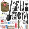 ABPIR Survival Kits, 170 PCS First Aid Kit/Trauma Kit with Essential Survival Gear Emergency Medical Supplies for Hiking Camping Backpacking Outdoor Adventure, Gifts for Him Dad Men Christmas view 1