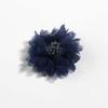 10PCS 4CM 1.5" Artificial Fabric Flower for Dress Wedding Bouquet Jewelry Accessories Brooch Production,Navy view 1