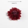 10PCS 4CM 1.5" Artificial Fabric Flower for Dress Wedding Bouquet Jewelry Accessories Brooch Production,Navy view 2