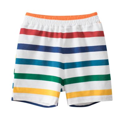 24 Months Boys Shorts Summer Toddler Boys Shorts Color Stripe Prints Shorts Casual Outwear Fashion (White, 2-3 Years)