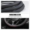 FUERU Car Steering Wheel Cover Set Car Steering Wheel Cover 14.5-156 Inches Genuine Leather Grip Comfortable Fashion Car Interiors (Color : 8#) view 4