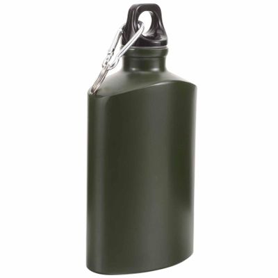 INOOMP Camping Accessories Aluminum Flat Canteen Water Bottle Flask Metal Water Bottle for Hiking Camping Outdoor Gym Cycling Hiking Fitness Travel Accessories