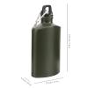INOOMP Camping Accessories Aluminum Flat Canteen Water Bottle Flask Metal Water Bottle for Hiking Camping Outdoor Gym Cycling Hiking Fitness Travel Accessories view 2