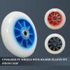 JHKJ 8 Pcs Inline Wheel Replacement Wheel Indoor/Outdoor Wheels with Bearing Professional Big Replacement Wheel 90mm,100mm,110mm,Purple,110mm view 4